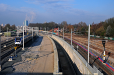 812799 Afbeelding van de werkzaamheden ten behoeve van de uitbreiding van de sporen in het kader van het project ...